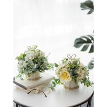 Nordic Emulation Flower Pendulum Pieces Fake Flowers Living-room Dry Flower Tea Table Decoration Flower Table Flower Pendulum Flowers Bouquet Of Flowers Bouquet
