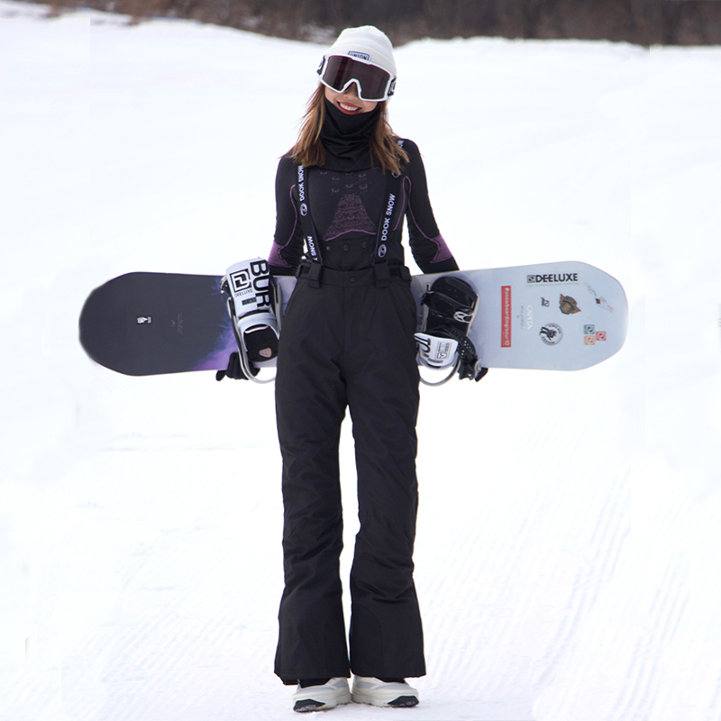 スキーオーバーオール シングルボード ダブルボード 暖かい 防水 アウトドア レディース スノーパンツ スリム スキーパンツ スキー用品