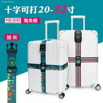 Cross strapping straps Luggage bundles for checked abroad with combination lock luggage straps Strapping straps Straps