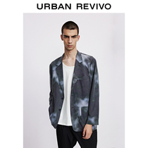 UR2021 spring and summer new mens fashion personality tie-dyed thin long-sleeved suit jacket MF21S1CN2000