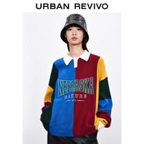 UR2021 Winter New Pint Womens Loaded American Comeback Crash Alphabet Sweater Knit T-shirt WV40S9BN2005