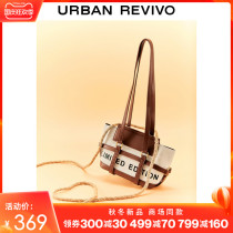REVIVO2021 autumn new women accessories vintage canvas shoulder bag AW28TB2E2006