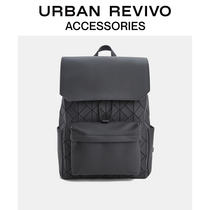 URBAN REVIVO2021 autumn new products mens accessories trend large capacity backpack AM32TB5N2002