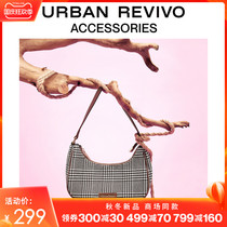 URBAN REVIVO2021 autumn new women accessories vintage chigdzag underarm bag AW30TB2N2004