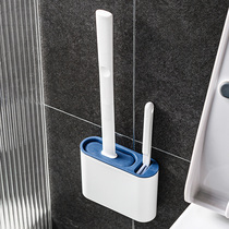 Toilet brush household no dead corner toilet non-perforated silicone cleaning artifact wall-mounted toilet brush