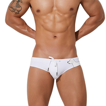 Xibin swimming trunks mens breifs sexy arrogant Tide brand low waist professional quick-dry racing large size tight hot spring