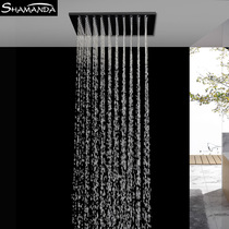All copper top spray black pressurized shower Single shower head showerhead round square 8 inch 10 inch 12 inch