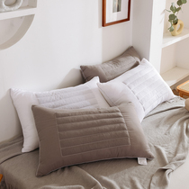  Buckwheat pillow Single cervical spine pillow to help sleep Hotel pillow core Double neck pillow core household feather velvet pillow