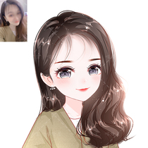 Crystal Style Q-version Head hand painted cartoon cartoon pet hand-painted head portrait