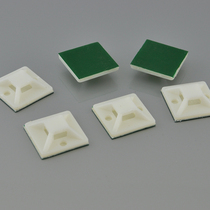 High-viscosity green adhesive self-adhesive nylon cable tie fixing card holder 30 * 30mm with back adhesive suction cup positioning piece 100 only
