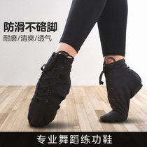 Gao Jazz Dance Shoes Womens Soft Bottom Black Practice Winter Adult Children Dance Professional New Chinese Dance Boots