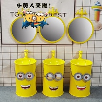 Color childrens industrial wind wash basin floor washbasin kindergarten column basin children creative cartoon sink