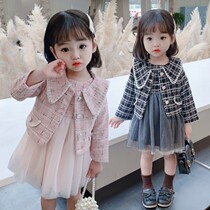 Female baby spring and autumn Dress 2 girls new small fragrant style Princess Dress 1 year old childrens foreign style dress 3 Korean version 0