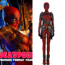 Man road sky female Deadpool COS suit Female version Deadpool one-piece tights COSPLAY clothing clothes