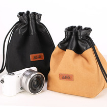 Single-anti-micro-single-phase machine bag cashier bag liner photographic retro portable suitable for Canon 200d Nikon Sony a6000sony waterproof protective sleeve lens single shoulder card Leica shot lap