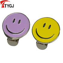 Golf accessories Practical hat clip Fashion cute smiley portable magnetic mark mark
