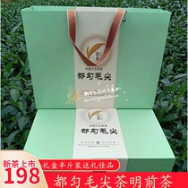 Guizhou Duyun Maojian tea green tea 2021 new tea Ming front head spring tea gift box 250g mountain clouds and fog