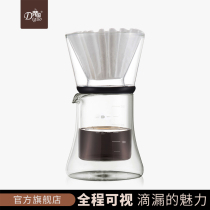 Empire double glass coffee pot drip pot coffee sharing pot empty glass pot home hand-made coffee utensils