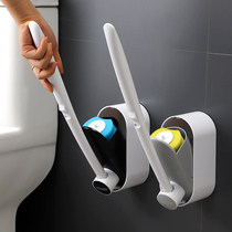 Disposable toilet brush No dead angle can throw household toilet cleaning brush replacement head wall-mounted toilet set