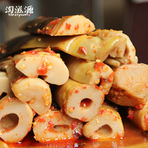 Net celebrity hand-peeled bamboo shoots open bag ready-to-eat 500g*2 bags hand-pulled small bamboo shoots pickled pepper sour bamboo shoots Hand-grilled spicy hand-peeled bamboo shoots