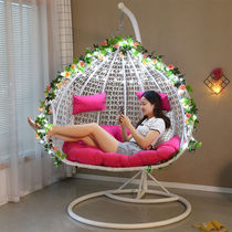 Hanging basket Cane Chair Indoor domestic hammock Double swing Balcony Rocking Chair Drop Bird Nest Chandelia Lazy people Cradle Chair Lift Chair