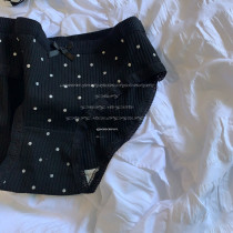 kkkkiwi丨Retro cute polka dot Korean ins niche sweet and foreign cotton comfortable breathable underwear