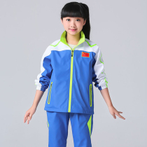 Table tennis suit suit set for boys and girls students table tennis clothing long sleeve trousers dragon clothing shuttlecock game training suit jacket
