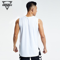 Quick-drying mens sports fitness vest sleeveless T-shirt summer thin outdoor quick-drying clothes running sweat-absorbing short sleeves