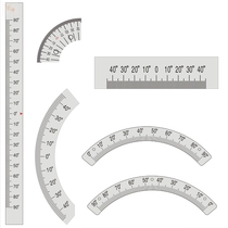 Aluminum alloy ruler arc angle gauge mechanical equipment semicircular indexing scale stainless steel angle ruler aluminum