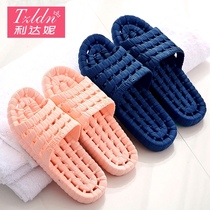 Bathroom slippers for men and women Summer toilet home indoor non-slip hollow water leakage bath plastic household cool