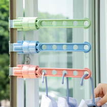 Household shelf surface perforated window frame drying rack floating window window balcony outdoor indoor drying rack