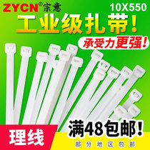 Zongyi self-locking nylon cable tie 10*550mm100 bar Boller dead dog tie plastic lock tie