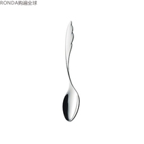 Japan imported ELFIN stainless steel European style creative main meal spoon Dessert spoon Cake spoon Small spoon Soup spoon