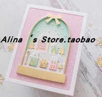 cutting template DIY mold cutting die greeting card album Scrapbook making tool house small tree