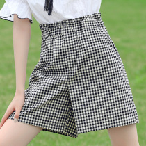 Girls summer high waist shorts culottes high school students junior high school girls summer dress Korean version of loose wild wide leg pants