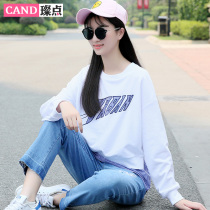Girl Korean casual slim T-shirt long 2020 Spring and Autumn new junior high school students autumn coat 14 years old 16