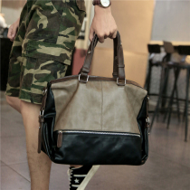 Tide brand new men casual fashion simple leather briefcase business computer Hand bag shoulder crossbody bag