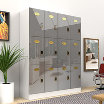 Premium gray locker worker cabinet wooden barber shop locker gym yoga locker salon with lock