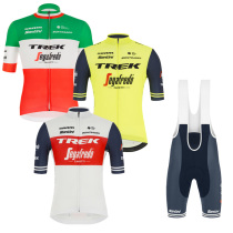 Santini Trick TREK-SEGAFREDO Team 21 Riding Clothes Fans Short Sleeve Strap Riding Shorts