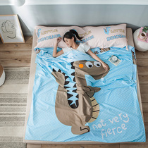 Business trip Hotel cartoon travel dirty sleeping bag adult cotton portable tourist hotel single quilt cover sheet