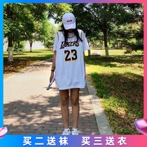 James jersey womens loose outer wear No 23 vest bf trend hip-hop Lakers custom basketball suit men