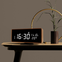 LED alarm clock smart audio bedside luminous electronic clock home desktop clock desktop digital simple Nordic Europe
