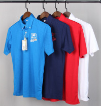 Spring and summer new breathable quick-drying polo shirt golf clothing mens short sleeve GOLFT shirt 9