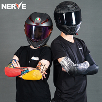 NERVE Nef motorcycle riding anti-fall sleeve protective elbow electric car Summer ice sleeve breathable sun protection locomotive