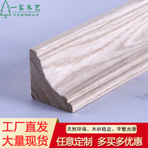 Custom ash willow ceiling modeling solid wood lines living room ceiling surface decoration triangle yin angle closing wood floor press
