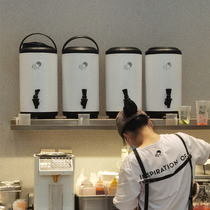 Xi tea with milk tea special insulation barrel small tea barrel large capacity milk tea barrel stainless steel insulation Commercial soymilk barrel