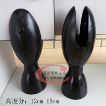Toilet partition accessories black nylon foot public toilet toilet plastic support tripod bowling type