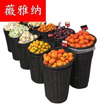 Fruit shelf fruit display basket pile head blue fruit shop box Basket supermarket fresh pile head basket shelf