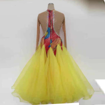 Modern dance competition dress national standard dance performance dress waltz performance dress ballroom dance big swing dress square dance plus drill dress