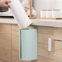 Kitchen paper towel rack Wall-mounted household roll paper rack Cabinet paper storage box Bathroom punch-free pumping paper box